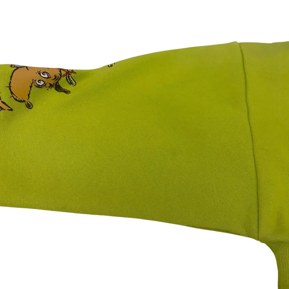 The Grinch Dr Seuss Kids Hoodie Green All Over Print Youth 9-10 Yrs Sweater